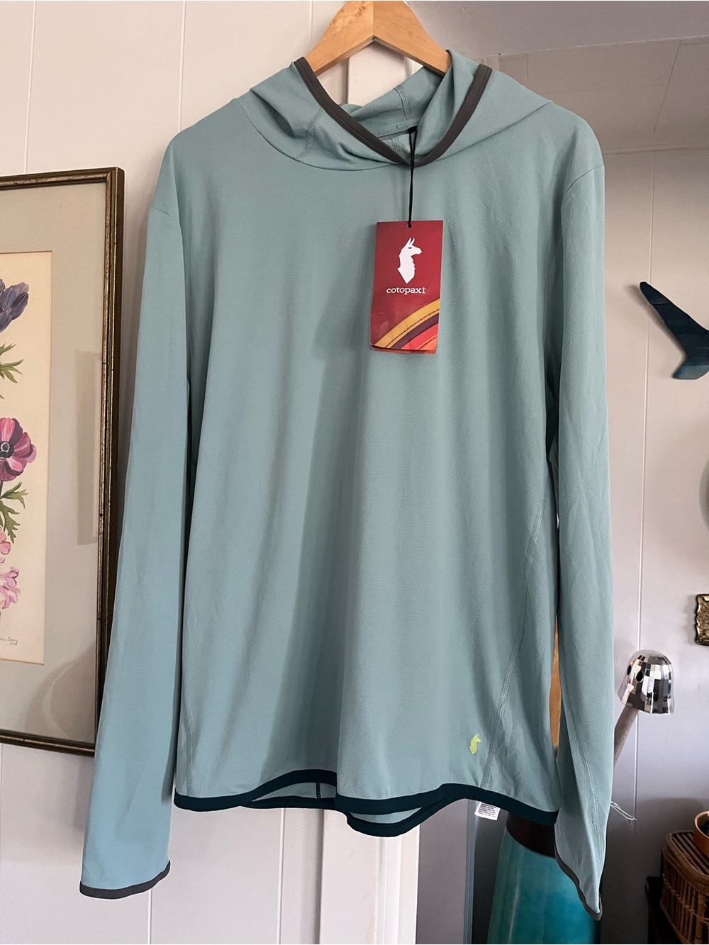NWT Cotopaxi Sombra Sun Hoodie Sea Spray Lightweight Shirt Hooded New Men’s